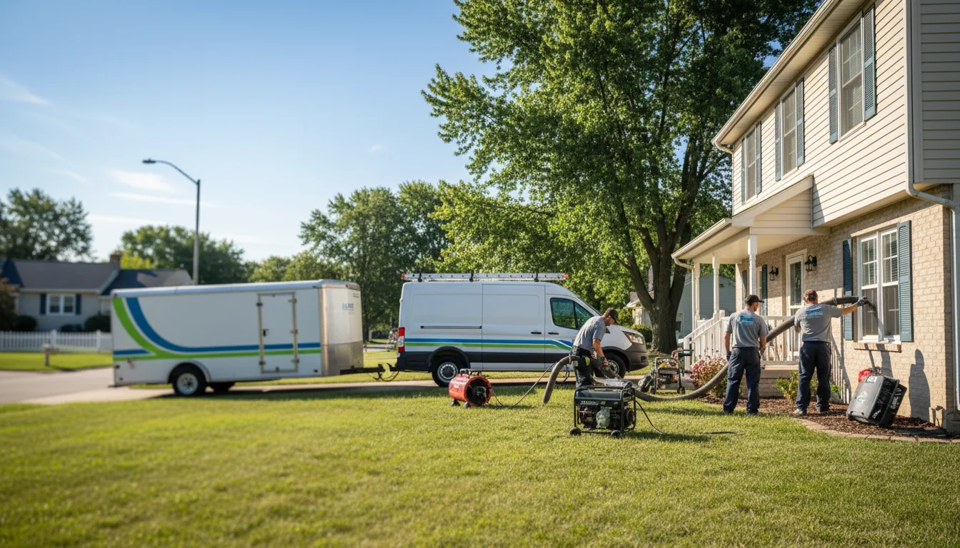 Flooded Basement Restoration And Cleanup With Repair in Bridgeport, MI near me